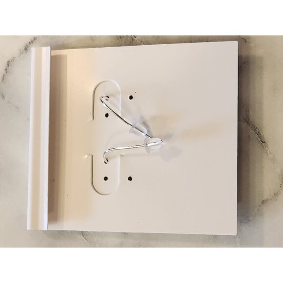 Sterling Silver Double Hoop Dangle Earrings With Ball Accents - Picture 3 of 5